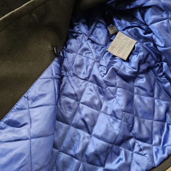 Marvin Richards pea coat with pockets and removable hood. Large - Picture 8 of 10